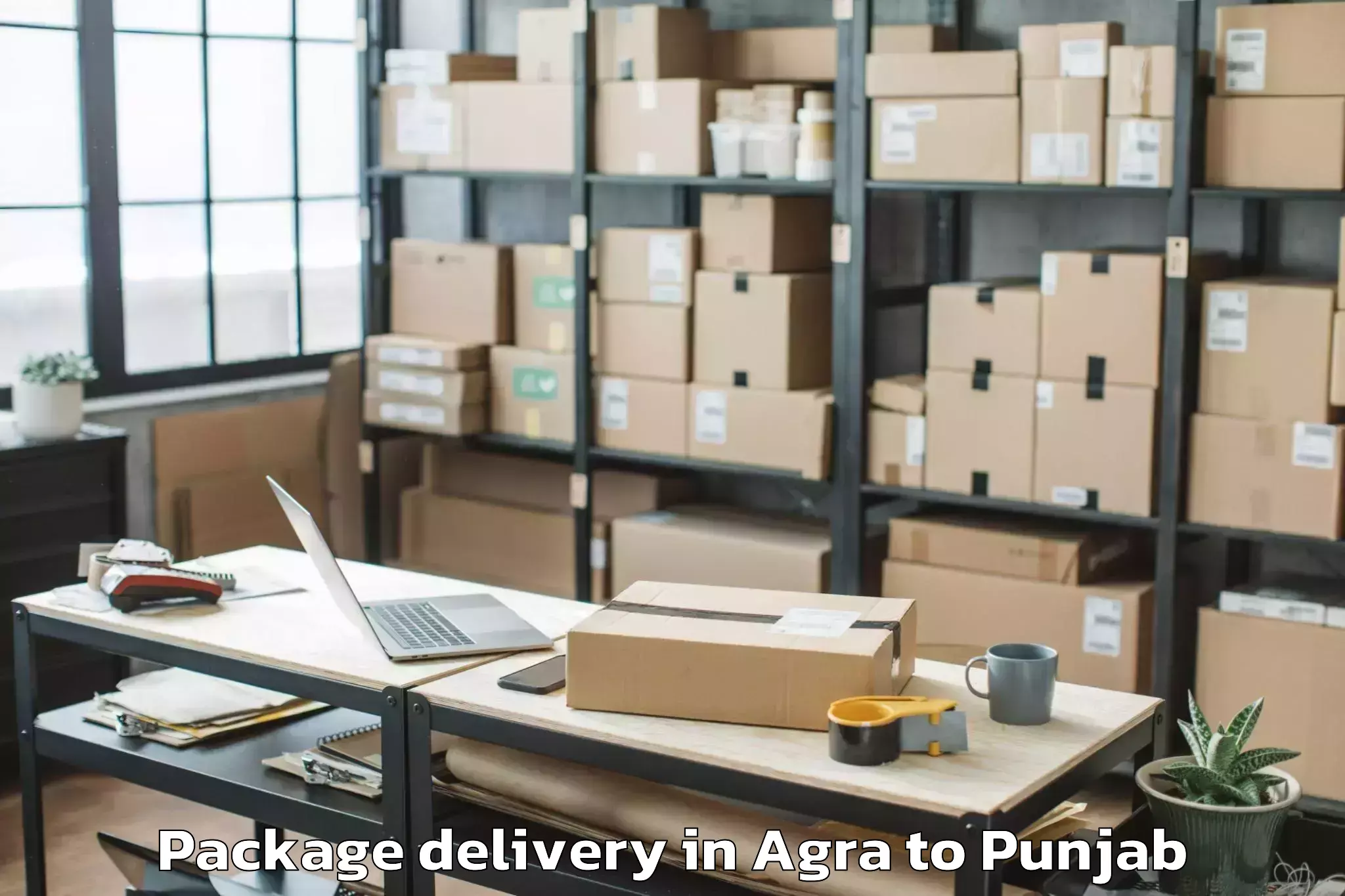 Top Agra to Mukerian Package Delivery Available